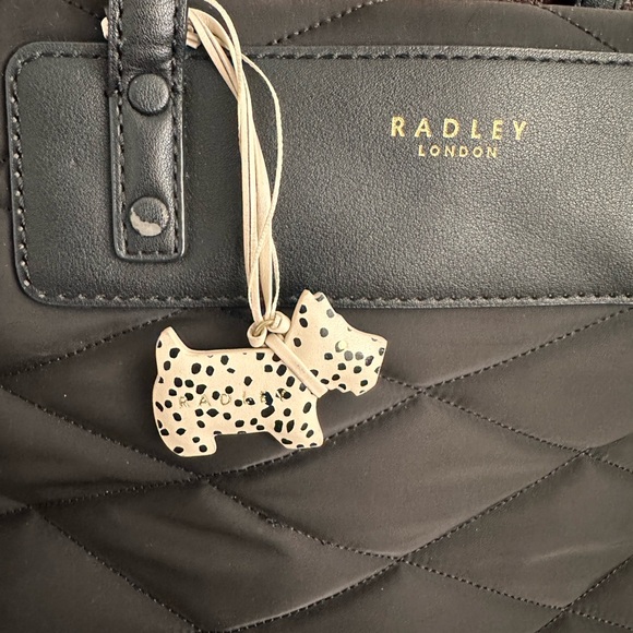 Radley London crossbody bag purse quilted black - Picture 6 of 10